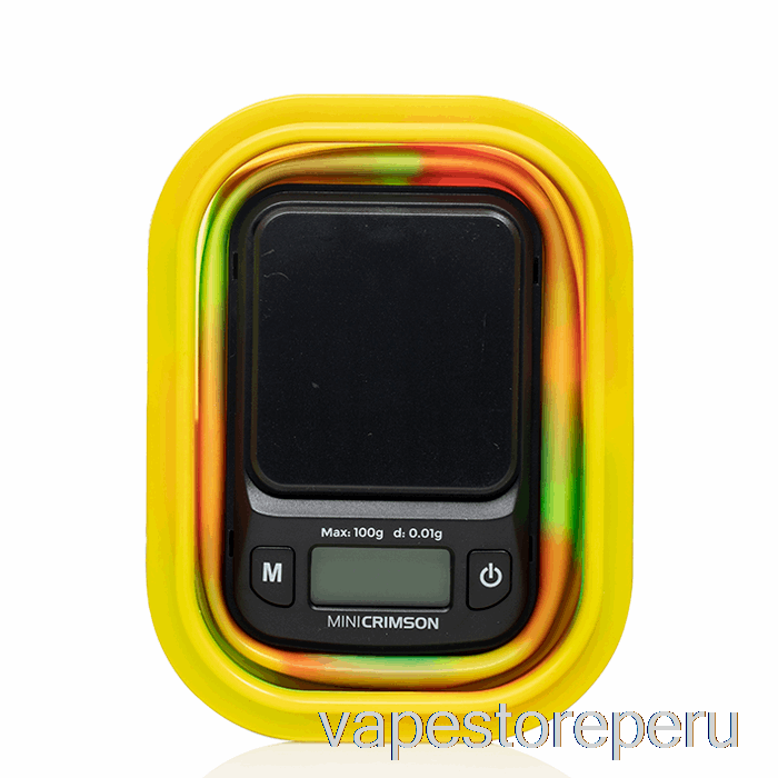 Vape Desechable Truweigh Mini Báscula Digital Carmesí Con Cuenco Plegable Rasta Bowl